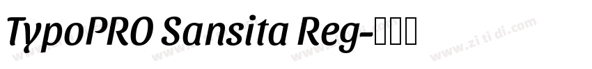 TypoPRO Sansita Reg字体转换